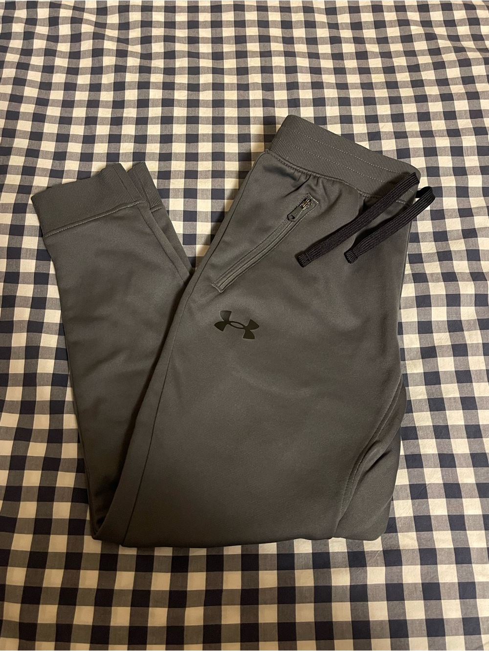 Under Armour Boy’s Dark Gray Performance Joggers with Drawstring
